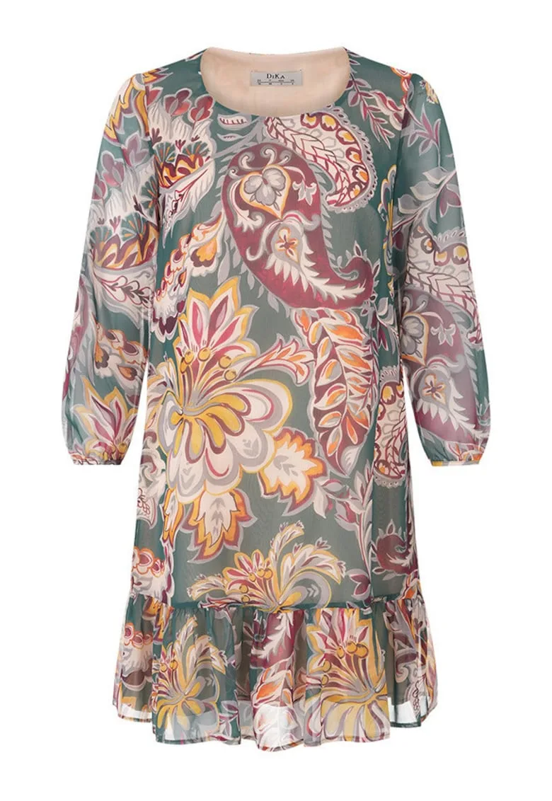 Rochie scurta imprimeu paisley