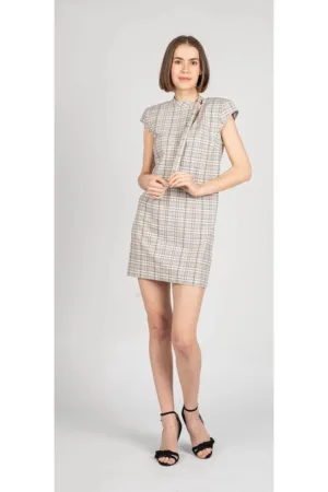 Rochie scurta in carouri - 36