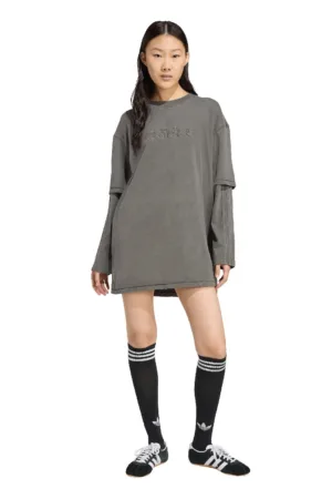 Rochie scurta lejera cu aspect 2-in-1