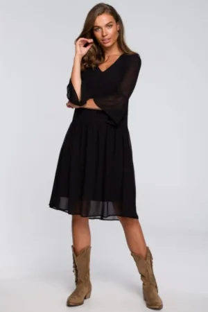 Rochie simpla din sifon -