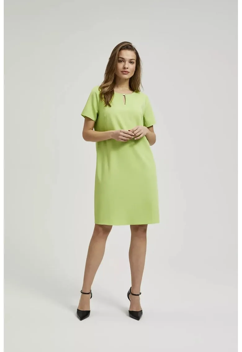 Rochie simpla verde - pana la genunchi