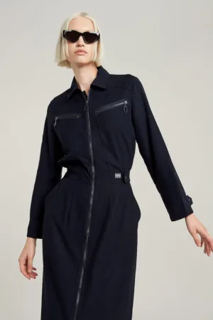 Rochie slim fit cu fermoar