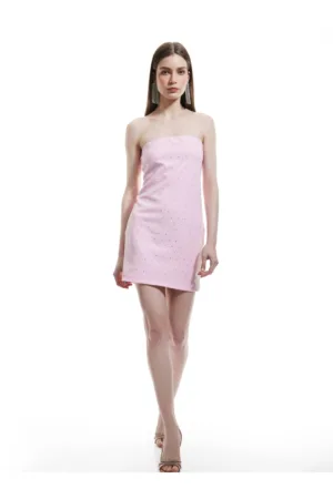 Rochie slim fit cu strasuri