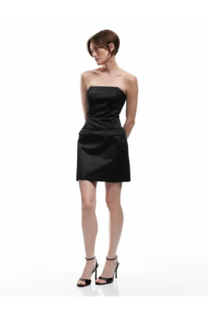 Rochie slim fit de satin