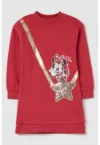 Rochie sport cu imprimeu Mickey Mouse si paiete