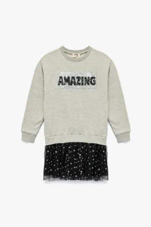 Rochie sport cu paiete si tul