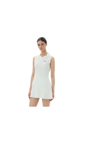 Rochie sport dama - alb - poliester/elastan -