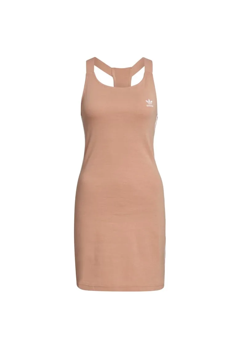 Rochie sport dama model Racer - portocalie - bumbac si elastan - cu logo -