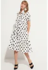 Rochie stratificata cu buline