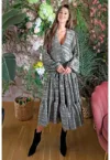 Rochie stratificata din amestec de matase Imola