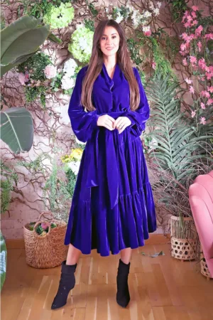 Rochie stratificata din catifea Barletta