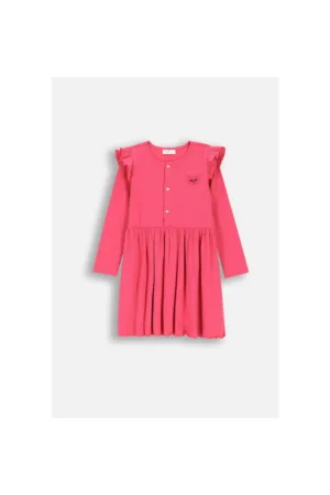 Rochie striata cu maneca lunga si patch