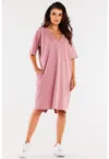 Rochie dama  Bumbac - M303 - Roz -