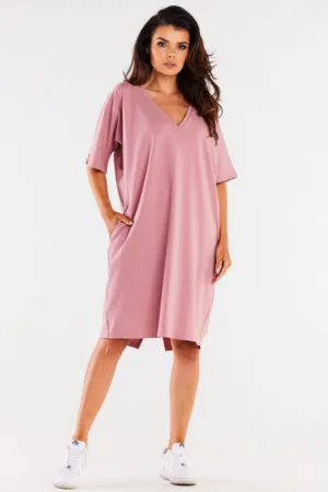 Rochie supradimensionata cu buzunare -