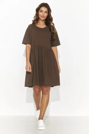 Rochie supradimensionata cu maneci cazute