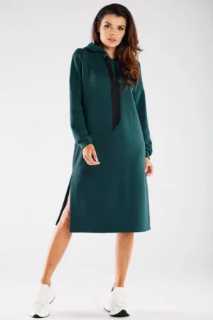 Rochie supradimensionata cu maneci lungi -
