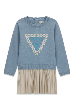 Rochie texturata cu logo