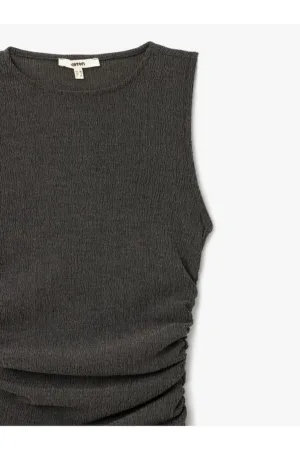 Rochie texturata fara maneci