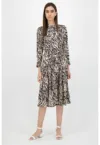 Rochie tip camasa cu animal print