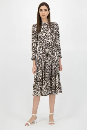 Rochie tip camasa cu animal print