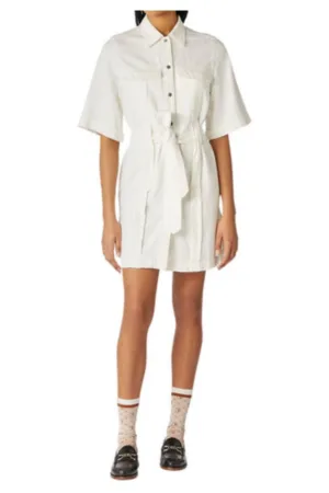 Rochie tip camasa cu talie ajustabila -