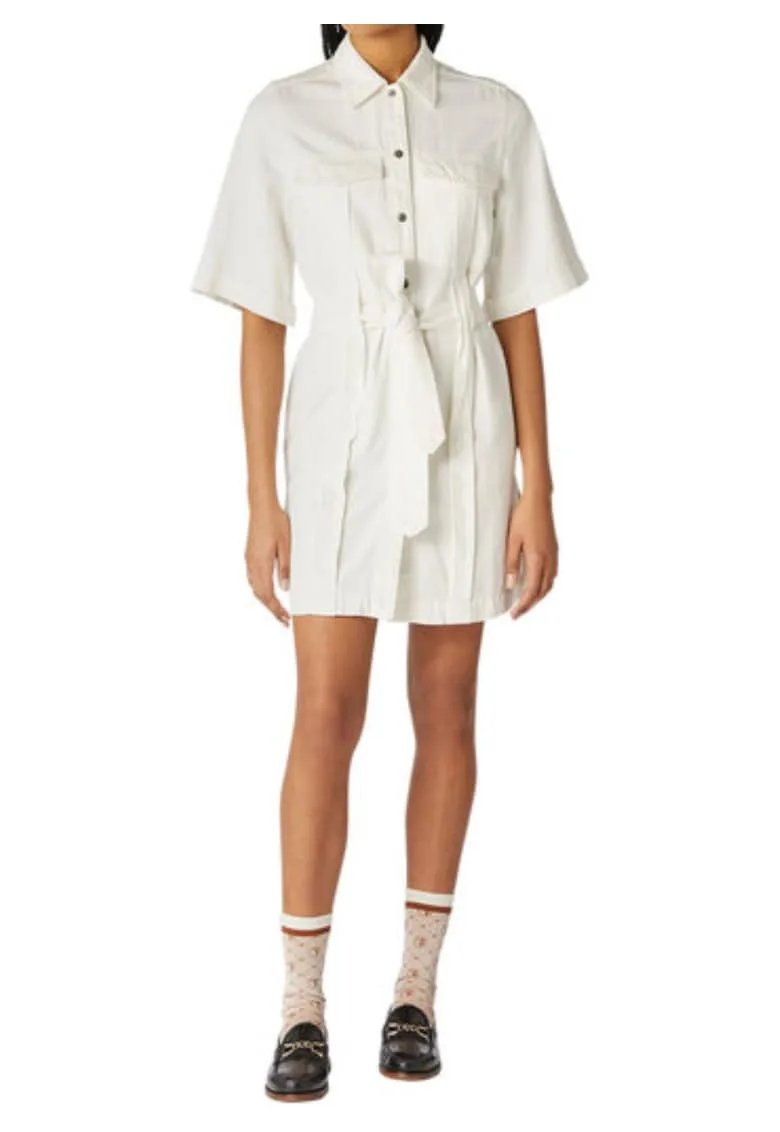 Rochie tip camasa cu talie ajustabila -