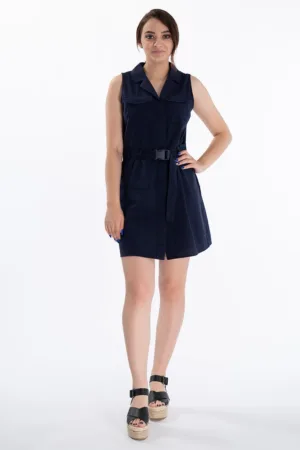 Rochie tip camasa din bumbac