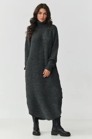 Rochie tip pulover cu maneci raglan -