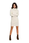 Rochie tip pulover pe gat - Acril - Bej -