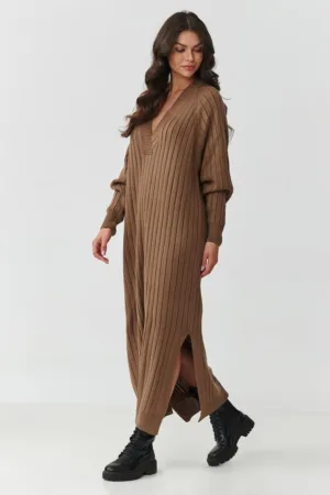 Rochie tip pulover su striatii -