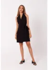 Rochie tip sacou -  Poliester - Negru -