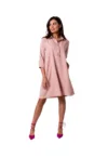 Rochie tip trapez cu guler -