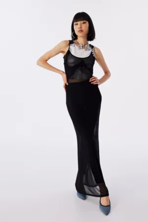 Rochie transparenta cu model 2 in 1