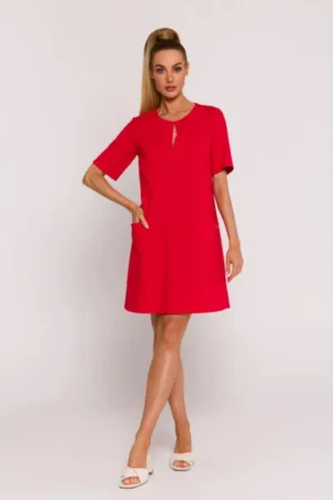 Rochie trapez cu buzunare