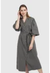 Rochie-trench midi supradimensionata