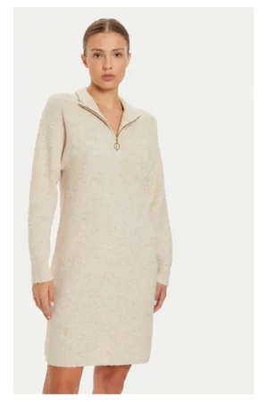 Rochie tricotata Tokyo 15335831 Bej Relaxed Fit - Poliester