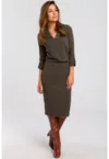 Rochie tricotata cu decolteu -