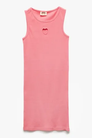 Rochie tricotata cu decolteu rotund