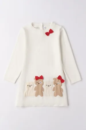 Rochie tricotata cu detalii grafice