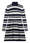 Rochie tricotata cu dungi