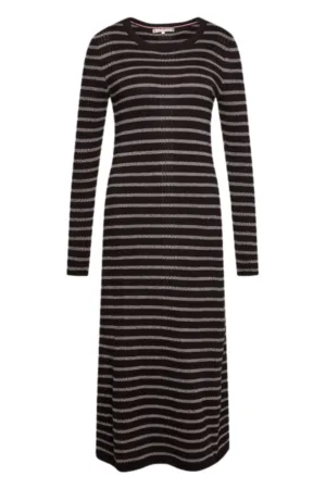 Rochie tricotata cu dungi -