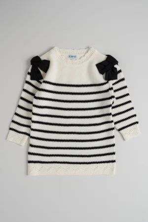 Rochie tricotata cu funda