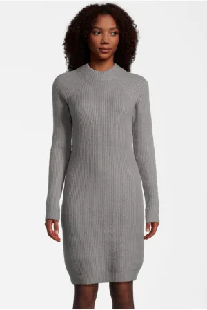 Rochie tricotata cu maneci raglan