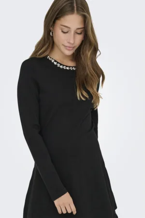 Rochie tricotata fin cu croiala A