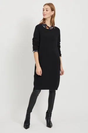 Rochie tricotata fin cu croiala dreapta Viril