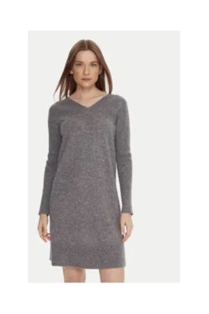 Rochie tricotata -  gri - 80% lana - 20% poliamida