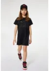 Rochie-tricou cu aplicatii cu strasuri