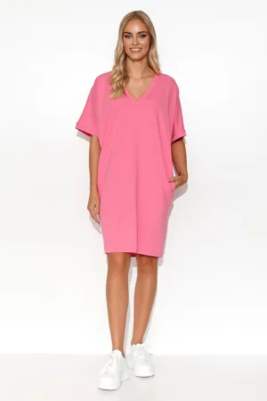 Rochie-tricou cu aspect supradimensionat