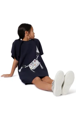 Rochie-tricou cu design grafic