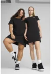 Rochie-tricou cu detaliu logo